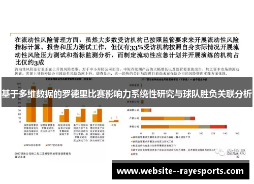 基于多维数据的罗德里比赛影响力系统性研究与球队胜负关联分析